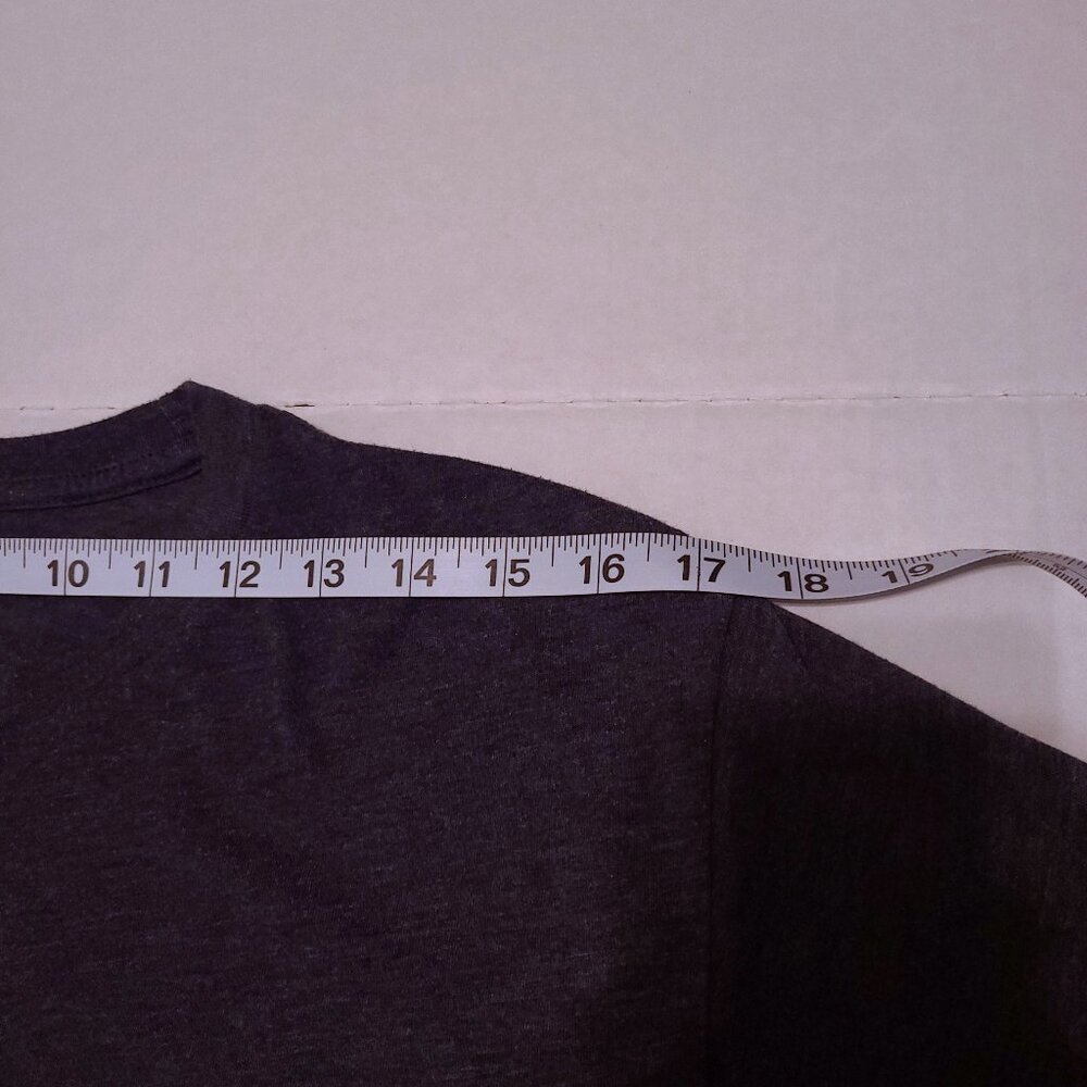 Next Level "DUO" Logo Tee Shirt - Heather Charcoal - Size M - Picture 10 of 10